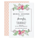 Floral Bridal Shower Invitation, Watercolors Card
