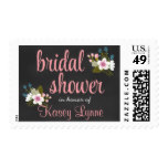 Floral Chalkboard Bridal Shower Stamp