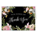 Floral Thank You Cards On My Wedding Day