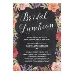 Floral Wreath | Bridal Shower Luncheon Card