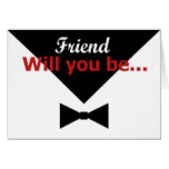 FRIEND Wedding Invite - Envelope and Bow Tie Card