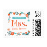 Future Mrs. Floral Bridal Shower Postage