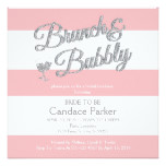 Glitter, Pink Bridal Shower Invitations