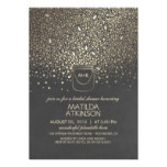 Gold Mason Jar Fireflies Rustic Bridal Shower Card