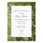 Green Annabelle Hydrangea Flower Bridal Shower Card