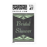 Green Deco Chalkboard Bridal Shower Postage