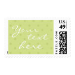 Green Polka Dot Fun Party Invite Stamp Postage