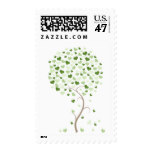 Green Wedding Postage Stamps