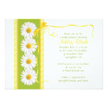 Green Yellow Shasta Daisy Bridal Shower Invitation