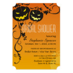 Halloween Pumpkins Bridal Shower Card