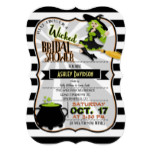 Halloween Theme Witch Bridal Shower Invitation