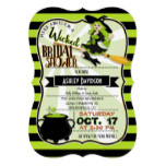 Halloween Witch Theme Bridal Shower Card