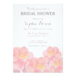 Hawaiian Pink Floral Bridal Shower Invitation