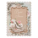 High Heel Shoe Vintage Bridal Shower Card