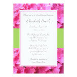 Hydrangea Border Pink Green Bridal Shower Card