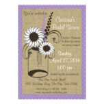Jar Floral and Polka Dots Bridal Shower Card