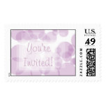 KRW Purple Polka Dots Bridal Shower Stamp