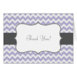 Lilac Purple Chevron Thank You Note Cards