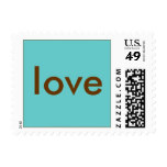 Love Stamp - Blue/Brown - Small