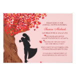 Loving Couple Initials Oak Tree Fall Bridal Shower Card
