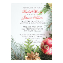 Luxury Elegant Christmas Winter Bridal Invite