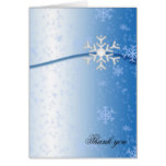 Luxury Winter Snowflakes Thank you card