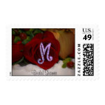 M Monogram - Bridal Shower Postage Stamp