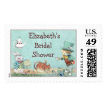 Mad Hatter's Tea Party Wonderland Bridal Shower Stamp
