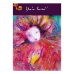 MASK IN RED / MARDI GRAS MASQUERADE PARTY CARD