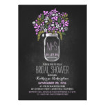 mason jar chalkboard bridal shower invitation
