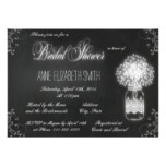 Mason Jar chalkboard Bridal Shower Invitation II