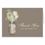 Mason Jar filled with Wildflowers Card
