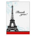 Mod Flourish Eiffel Tower Parisian Thank You Cards