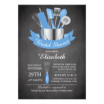 Modern Chalkboard Stock The Kitchen Bridal Shower Card