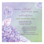 Modern Purple Hydrangeas Floral Bridal Shower Card