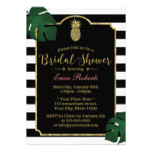 Modern Tropical Pineapple Hawaiian Bridal Shower Card