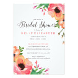 MODERN WATERCOLOR FLORAL bridal shower invitation