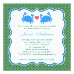 Nautical Bridal Shower Blue/Green Invitation