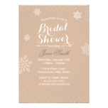 Neutral Snowflakes & Snow Winter Bridal Shower Card