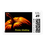 October Wedding Theme Wedding Invitations Stamp