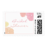 Ombre Floral Bridal Shower Postage Stamps