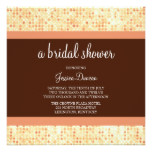 Orange Rust Polka Dot Bridal Shower Card