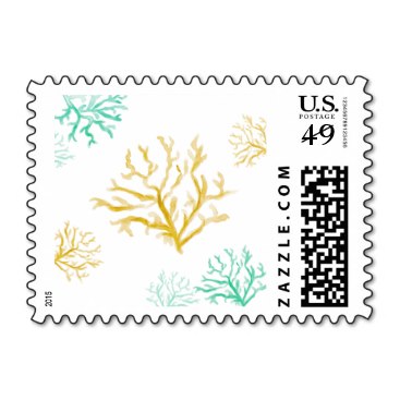 Painted Beach Coral Postage Stamps
