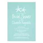 Pair of Starfish Bridal Shower Invitations