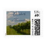 Personalized Winery Vineyard Grapevines Wedding Postage Stamp