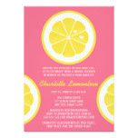 PINK AND YELLOW LEMON THEMED BRIDAL SHOWER CARD