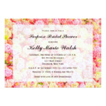 Pink and Yellow Roses Bridal Shower Invitation