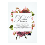 Pink Bouquet Floral Bridal Shower Card