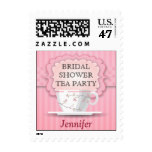 Pink Bridal Shower Tea Party Postage