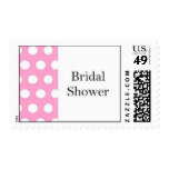 Pink Dots Bridal Shower Stamp